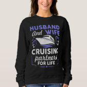 Funny Cruising Design For Husband Wife Couples Cru Trui (Voorkant)