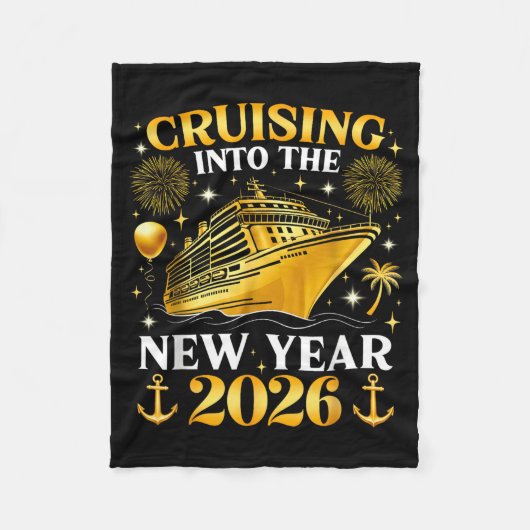 Funny Cruising Into 2026 New Year Matching Family  Fleece Deken (Voorkant)