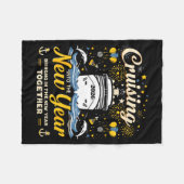 Funny Cruising Into 2026 New Year Matching Family  Fleece Deken (Voorkant (Horizontaal))