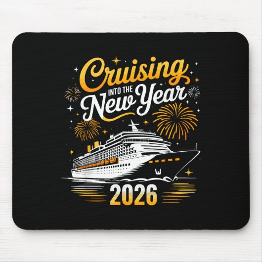 Funny Cruising Into 2026 New Year Matching Family  Muismat (Voorkant)