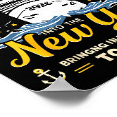 Funny Cruising Into 2026 New Year Matching Family  Poster (Hoek)