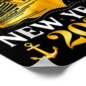 Funny Cruising Into 2026 New Year Matching Family  Poster (Hoek)