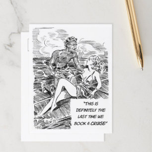 Funny Cruising Travel Briefkaart