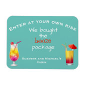 Funny Cruse Deuren Gepersonaliseerde Booze Package Magneet (Horizontaal)