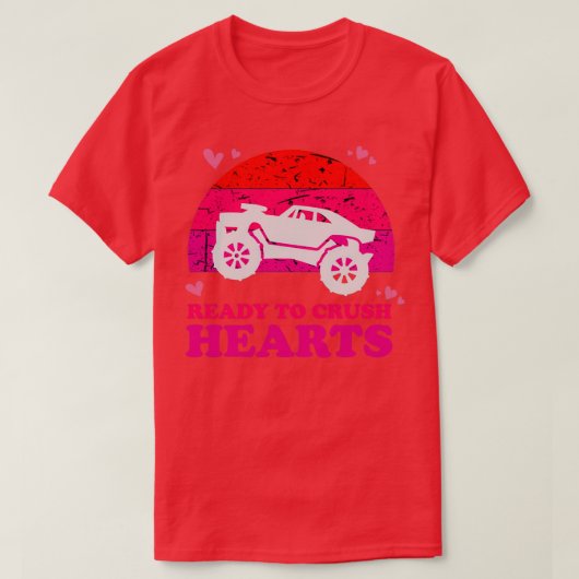 Funny Crush Hearts Quote Ix27M klaar om te horen T-shirt (Design voorkant)