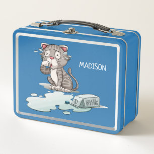 Funny Crying Cat Custom name lunchboxen