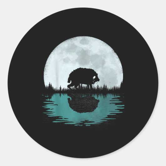 Funny Cryptid Squonk For Men Women And Kids! Crypt Ronde Sticker (Voorkant)