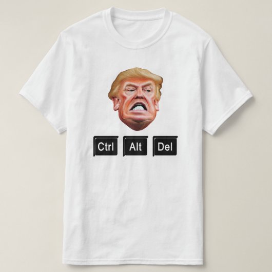 Funny CTRL ALT DEL Impeach Trump - Anti Trump T-shirt (Design voorkant)