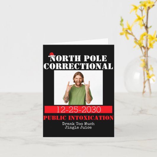 Funny Cture Matching Family Christmas Pajama  Kaart (Gele Bloem)