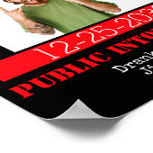 Funny Cture Matching Family Christmas Pajama  Poster (Hoek)