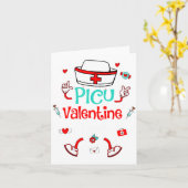 Funny Cu Valentines Day Nurse Crew Family Group  Kaart (Gele Bloem)