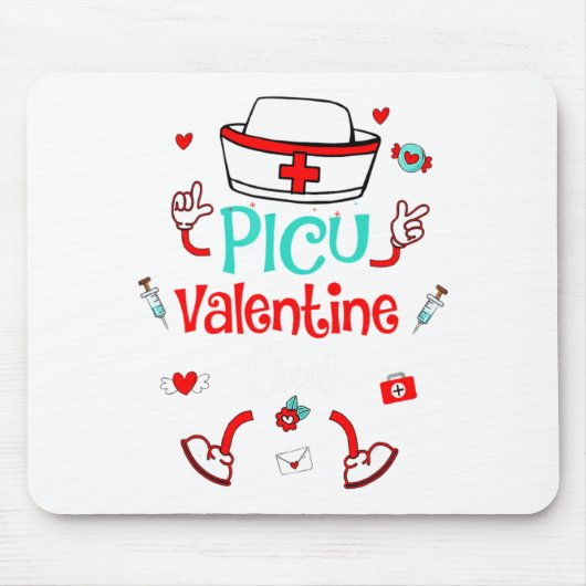 Funny Cu Valentines Day Nurse Crew Family Group  Muismat (Voorkant)