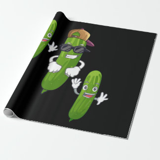 Funny Cucumber Pickle Dancing Food Cadeaupapier