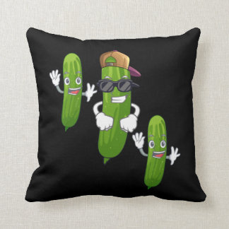 Funny Cucumber Pickle Dancing Food Kussen