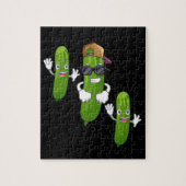 Funny Cucumber Pickle Dancing Food Legpuzzel (Verticaal)