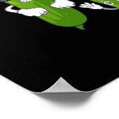 Funny Cucumber Pickle Dancing Food Poster (Hoek)