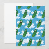 Funny Cucumber Pickles Food Humor Fantasy Bedankkaart (Voorkant / Achterkant)
