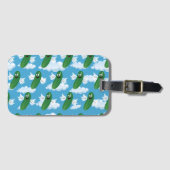 Funny Cucumber Pickles Food Humor Fantasy Emojis Bagagelabel (Voorkant (horizontaal))