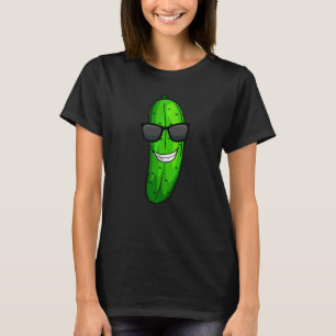 Funny Cucumber Sunglass Vegetable T-shirt