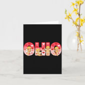 Funny Cud Ohio Midwestern Party O-h-i-o In Valenti Kaart (Gele Bloem)