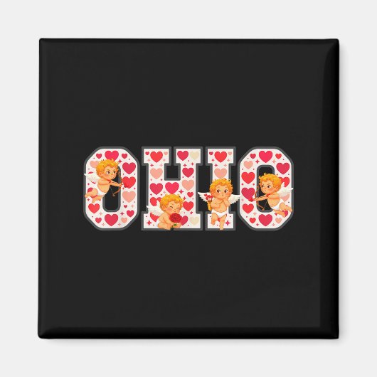 Funny Cud Ohio Midwestern Party O-h-i-o In Valenti Magneet (Voorkant)