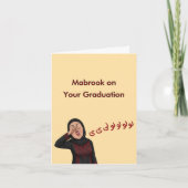 Funny Cultured Congrats Zaghroota Mabrook Kaart (Voorkant)