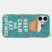 Funny Cupcake Humor BEHOUD KALK EN Eet Cupcakes Case-Mate iPhone Case (Achterkant (horizontaal))