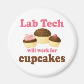 Funny Cupcakes Design Lab Tech Magneet (Voorkant)