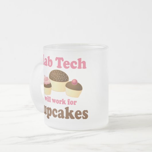 Funny Cupcakes Design Lab Tech Matglas Koffiemok (Voorkant links)