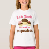 Funny Cupcakes Design Lab Tech T-shirt (Voorkant)