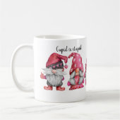 Funny Cupid is stoutmoedige Waterverf Valentijn Gn Koffiemok (Links)