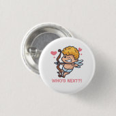 Funny Cupid Valentijnsdag | Pin-Button Ronde Button 3,2 Cm (Voorkant /achterkant)
