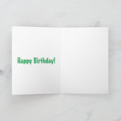 Funny curious pigeon cartoon illustration kaart (Binnen)