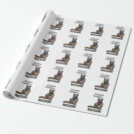 Funny Curious Raccoon Cadeaupapier