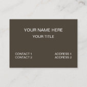 Funny Curious Raccoon Visitekaartje (Achterkant)