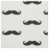 Funny Curled Black Mustache Stof (Swatch)