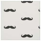 Funny Curled Black Mustache Stof (Swatch)