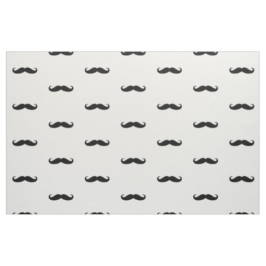 Funny Curled Black Mustache Stof (Fat Quarter)