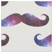 Funny Curled Galaxy Mustache Stof (Close Up)