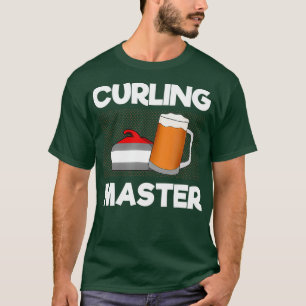 Funny Curling and Beer Drink I Beer Lover I T-shirt