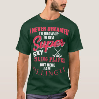 Funny Curling Player Gezegde Curling Team Lid T-shirt