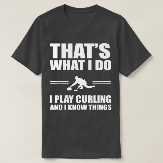 Funny Curling Player Quote Curling Team Design T-shirt (Design voorkant)