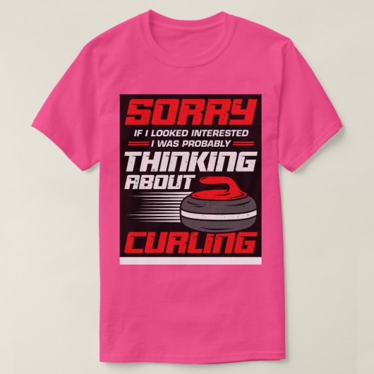 Funny Curling Player Sport Curler Gift T-shirt (Design voorkant)