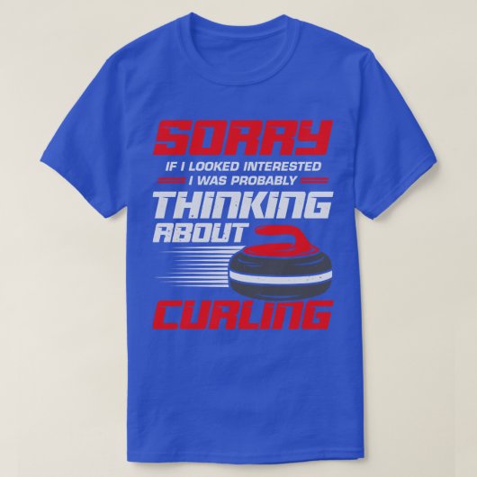 Funny Curling Player Sport Curler Gift T-shirt (Design voorkant)