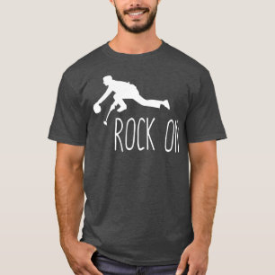 Funny Curling Rock op Cool Curler Gift T-shirt