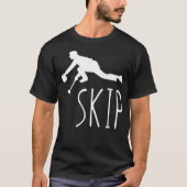 Funny Curling Skip Cool Curler Gift T-shirt (Voorkant)