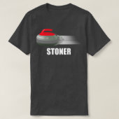 Funny Curling stone T-shirt (Design voorkant)