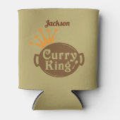 Funny Curry Lover Spicy Food Chef Quote Blikjeskoeler (Voorkant)