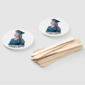 Funny Custom Afstuderen Handheld Fan Face Foto Handwaaier (Niet-gemonteerd)