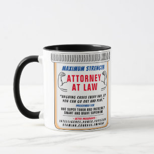 Funny Custom Attorney Gift Mok